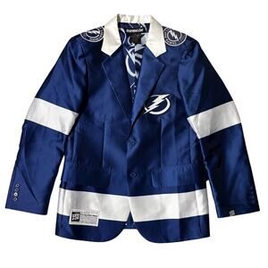 Clarky & Zac Tampa Bay Lightning Men’s Novelty Sport Jacket Coat Size Small NHL